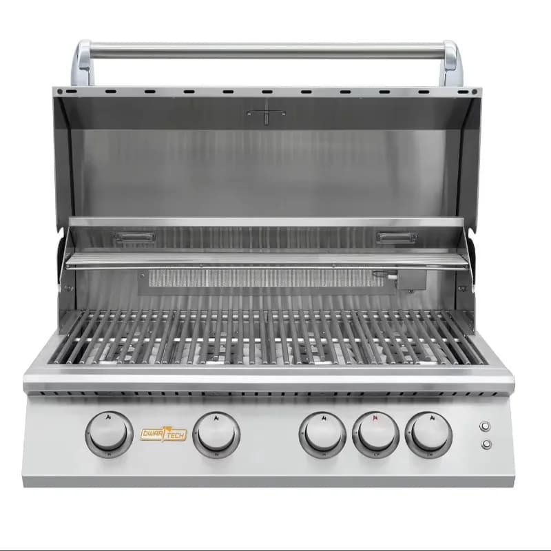 Factory Supplier Outdoor Stainless Steel 4-Burner  BBQ Grill Oven with Rapid Heating Cutting-Edge Metal Steak Oven Rotisserie