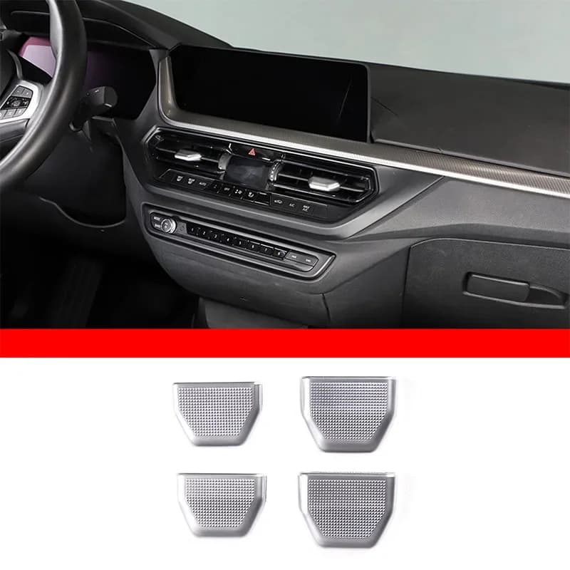 For BMW X3 G01 X4 G02 2022-2023 2 Series GT ABS silver car front air conditioner air outlet adjustment lever cover auto parts