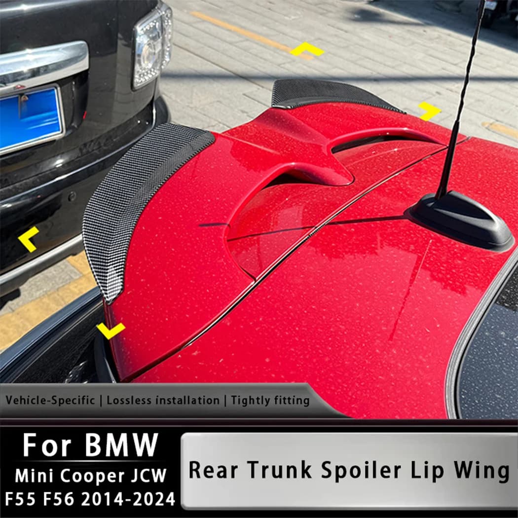 Rear Roof Spoiler Extension Wing Black Diffuser Tail Fin Body kits Car Accessories For BMW Mini Cooper JCW F55 F56 2014-2024