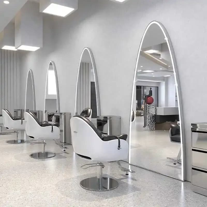 LMM hair cutting mirror simple single-sided double-sided full-body floor mirror hair salon