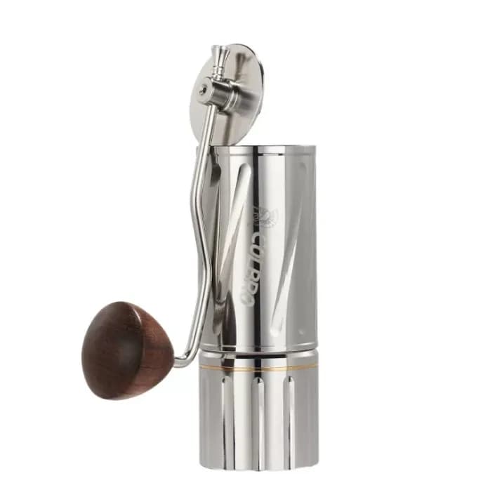 Stainless Steel Hand Coffee Grinder Adjustable Burr Grinder with Labor Saving Design