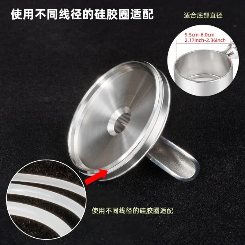 54Mm Coffee Handle Bottomless Turn Bottomless Diverter Nozzle Adapter with Single or Double  Port