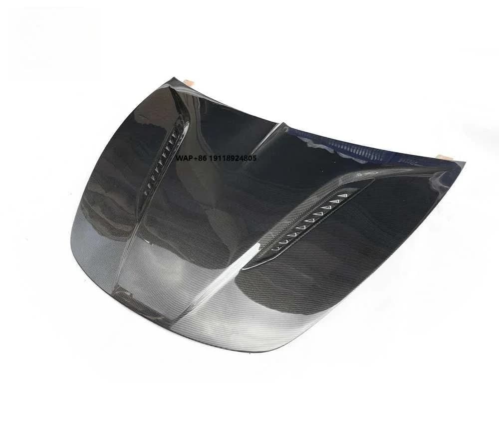 MODEL 3/Y Double-sided Carbon Fiber Engine Hood Cover Bonnet a Style for  Model 3 Y Replacement Body Kit