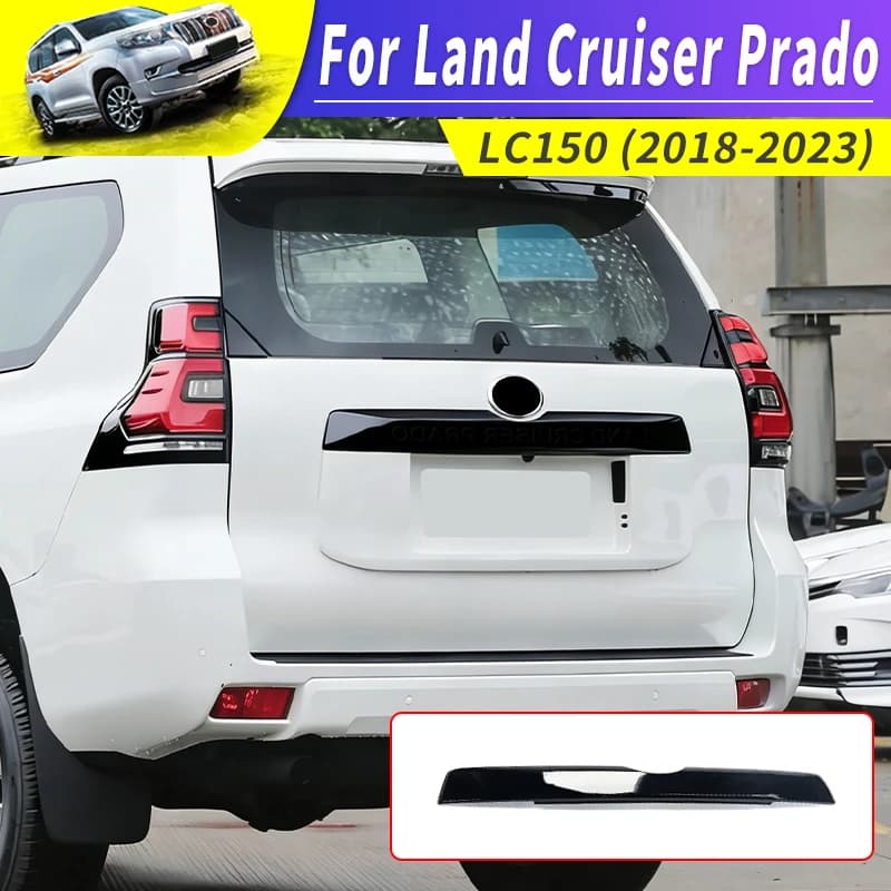 For Toyota 2018-2023 Land Cruiser Prado LC150 150 Car Tailgate Decoration Strip Cover Panel Replacement Body Styling Accessories
