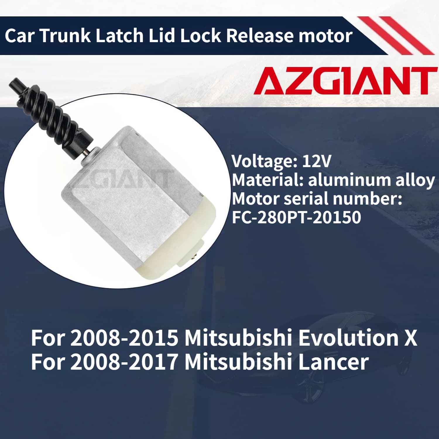 For 2008-2015 Mitsubishi Evolution X/Lancer Car Trunk Latch Lid Lock Release motor Brand new high-quality replacement parts