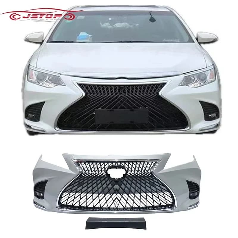 Chrome Style Upgrade Front Bumper Exterior Refitting Body Parts For 2015‑2017 Toyota Camry Auto Tuning Accessories