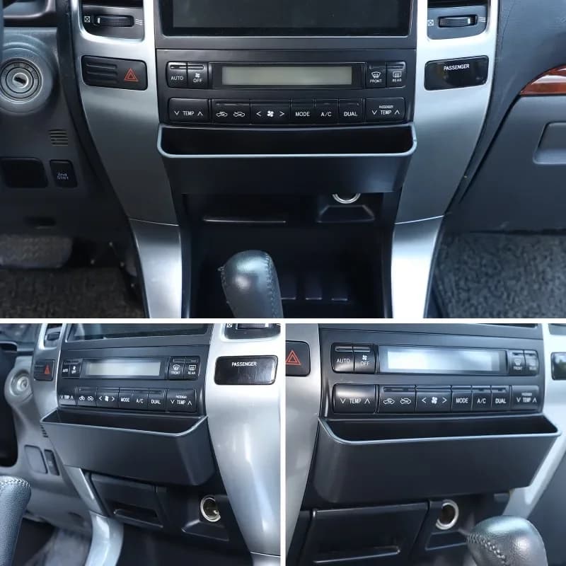 Car Air Conditioning Control Panel Storage Box For Toyota Land Cruiser Prado 120 2003-2009 Stowing Tidy Tray Accessories Parts