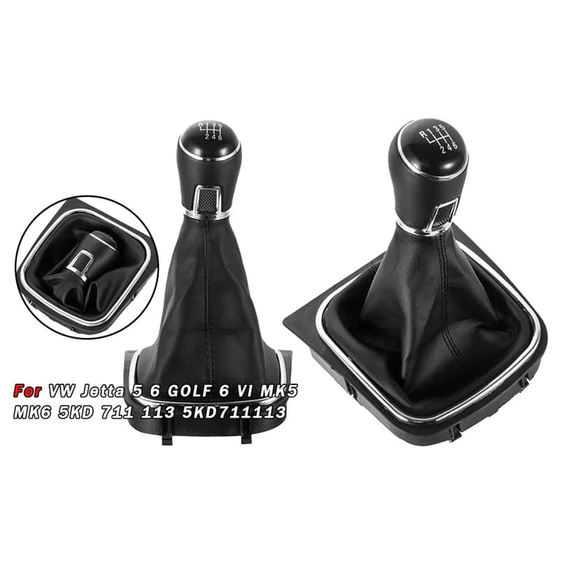 For Volkswagen Golf 6-speed gear lever handball transmission head Sagitar gear shift handball dust cover accessories