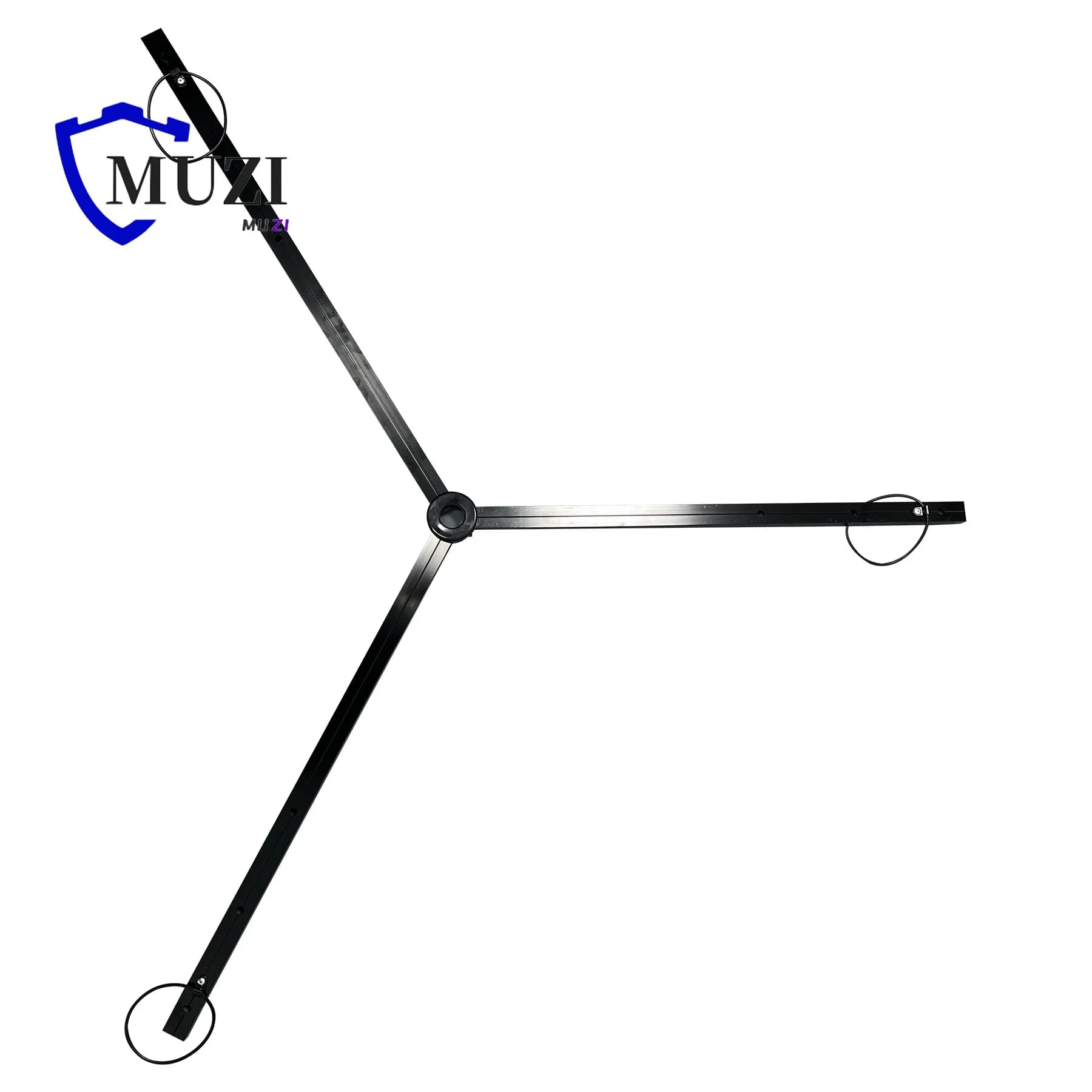 23.6 Inch 60cm Foldable Tripod Stabilizer Floor Guide with Rubber O-Rings Foldable Surveying Tripod Prism Pole for Total Station