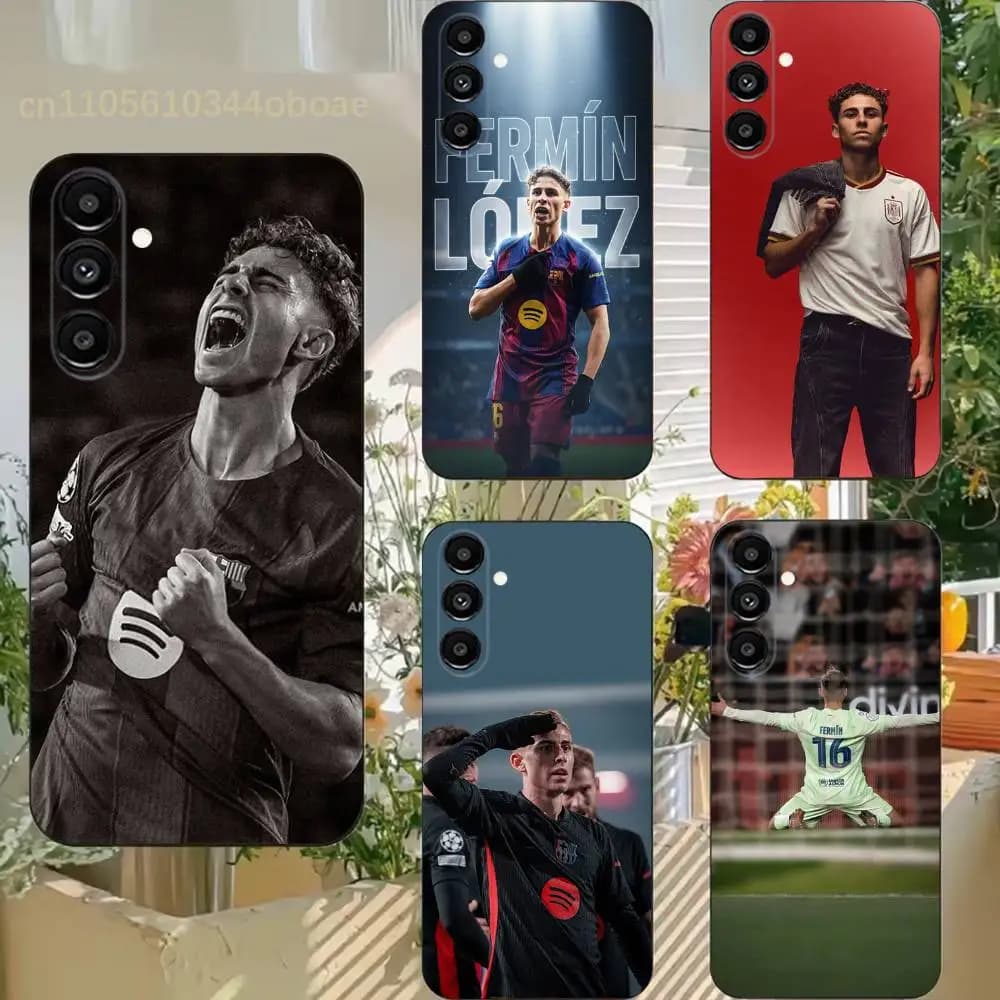 F-Fermin Lopez Phone Case For Samsung S25,24,21,22,23,20,S30,Ultra,Plus,Fe,Lite,Note,5G Black Cover