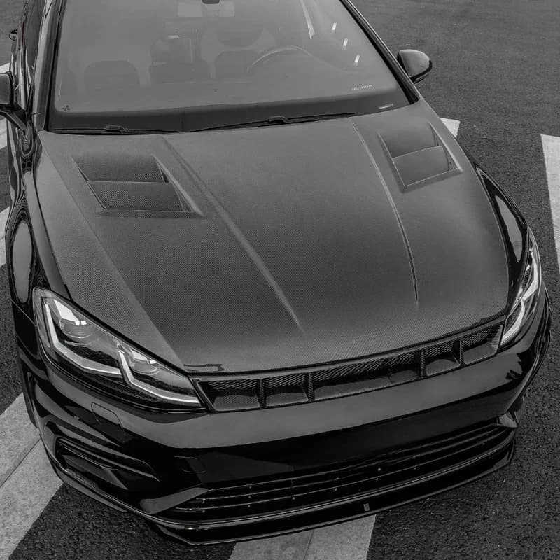 Auto Parts Lightweight Real Carbon Fiber Front Engine Hood Bonnet Exterior Parts
