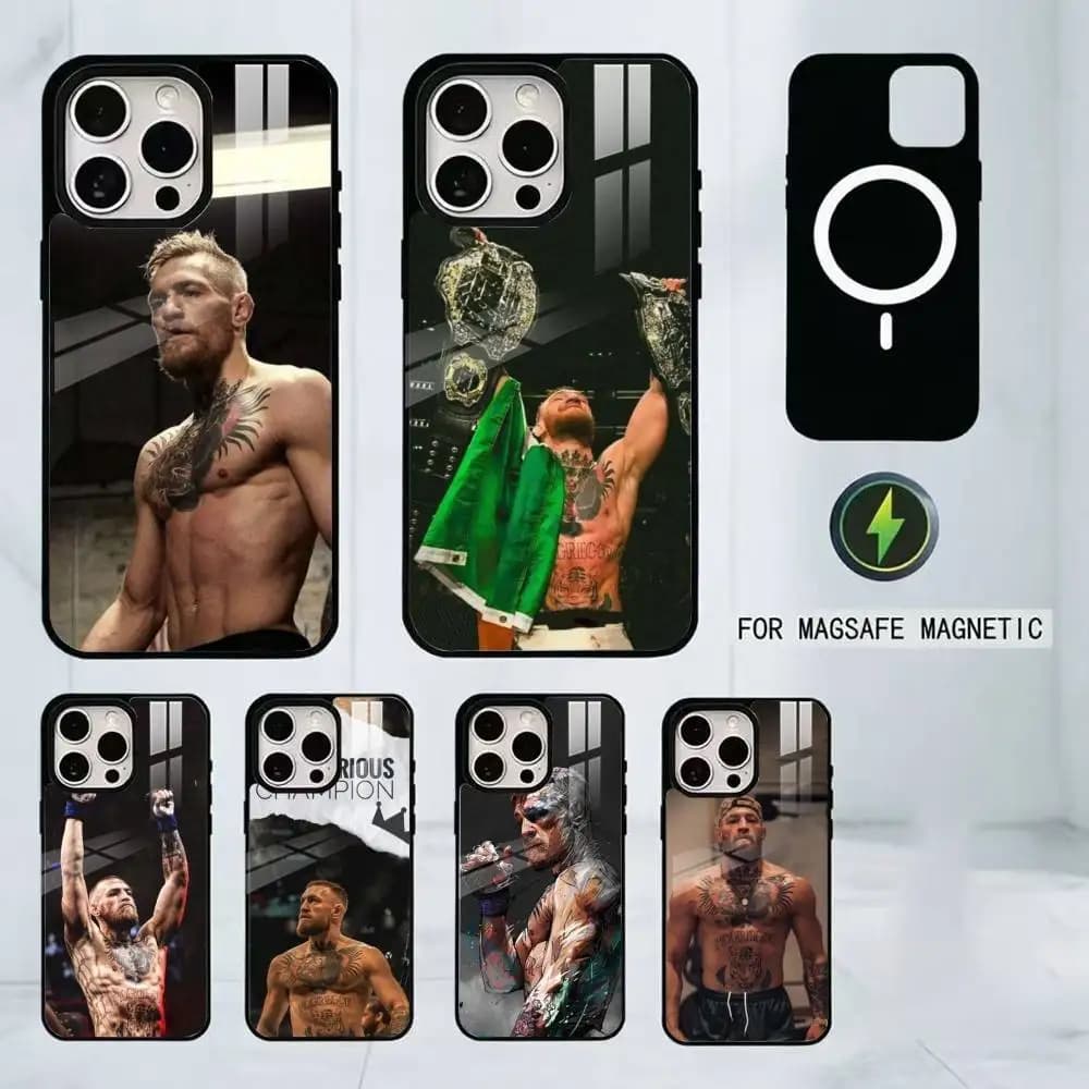 Conor McGregor Boxing Phone Case For iPhone17,16,15,14,13,12,11 Plus,Pro Magnetic with Magsafe Wireless Charging