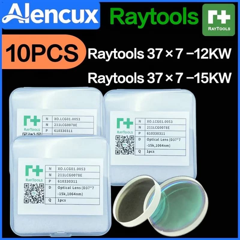 10 PCS Raytools Original Protective Lens 37X7 12KW&27.9X4.1&24.9X1.5 for Raytools BM110 BM06K BM114 Laser Protective Lens