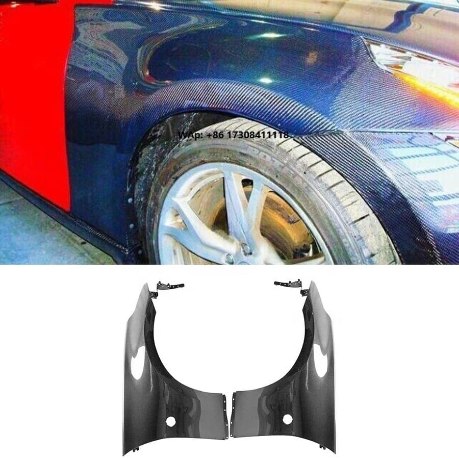 OEM Style Carbon Fiber Front Fender for 2009-2020 370Z Z34 Front Side Fenders Air Vented Mudguard Car Accessories