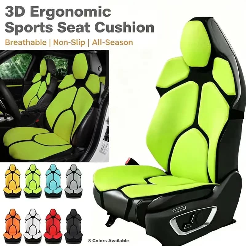 For Subaru Impreza 2015-2026 Breathable Mesh Car Seat Cushion Ergonomic Lumbar Support Anti-Slip Auto Seat Protector Pad