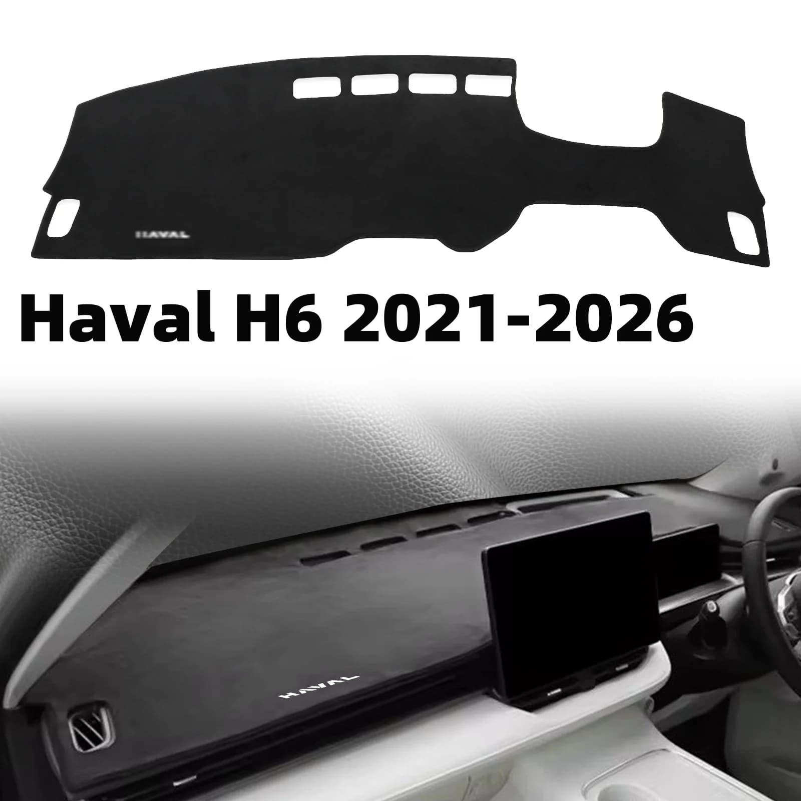 For HAVAL H6 2021-2026 Dashmat Dashboard Cover Pad DashMat Sunshade Protective Carpet Leather Accessories