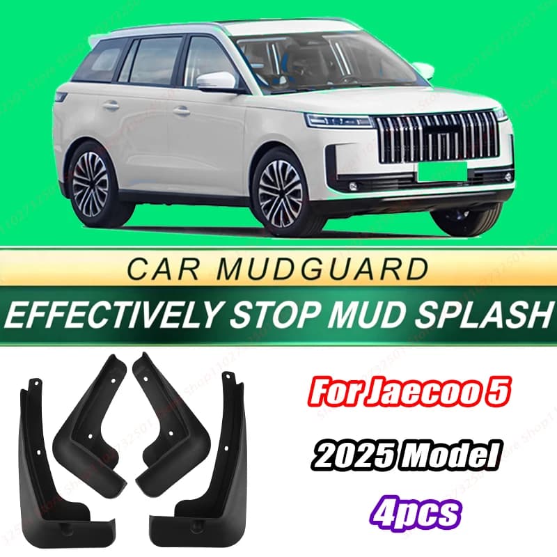 For Jaecoo 5 2025 Model 4PCS Front Rear Mud Flaps Splash Guards Fender Mudguards Auto Accessories