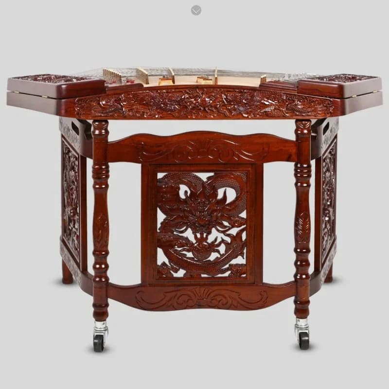 8623F-A mahogany relief dragon dulcimer
