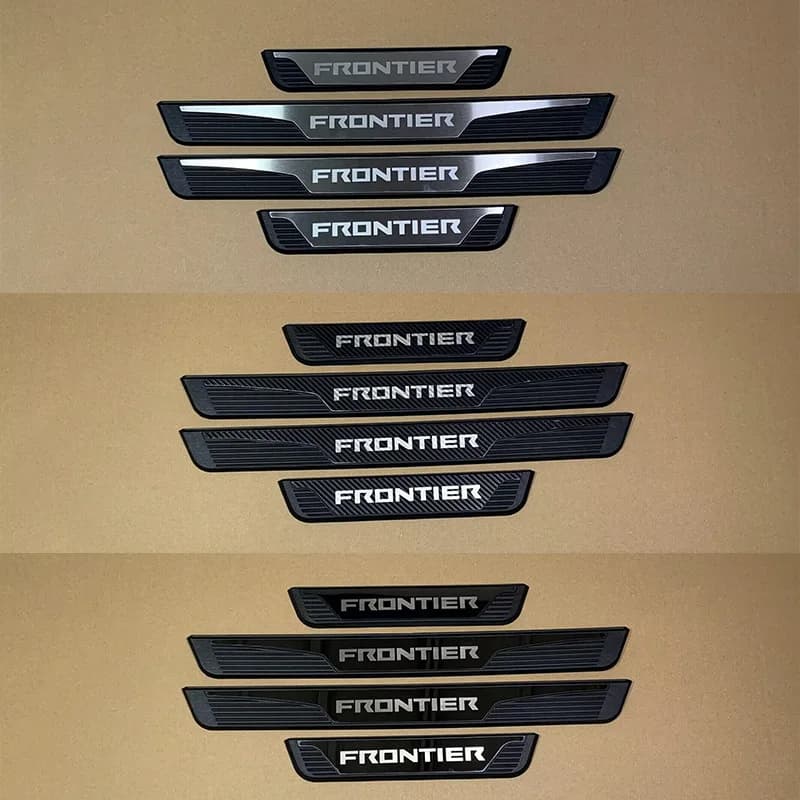 For Nissan Frontier 2022 2023 2024 2025 2026 2027 Door Sill Plate Stainless Steel Plastic Car 3D Interiors Accessories Auto Part