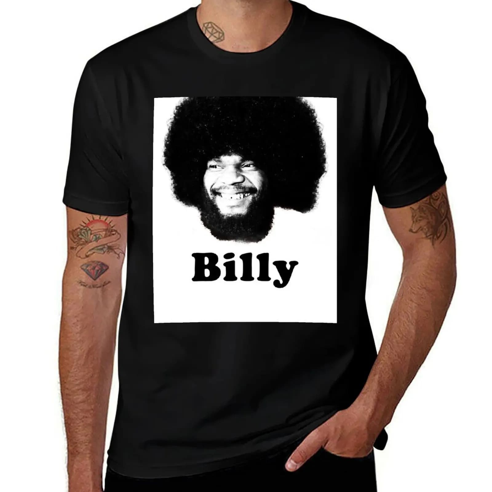 Billy Preston Soul Funk and Gospel Keyboard Organ Wizard T-Shirt Large Size Loose Casual Tee T-Shirt
