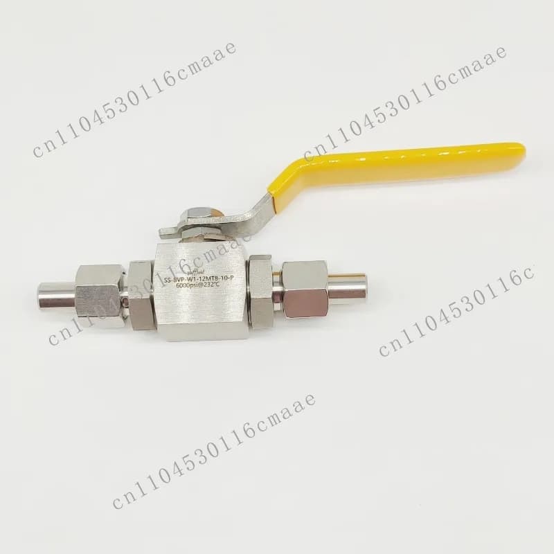 Stainless Steel Ball Valve Ferrule Inner Wire Welding Nozzle Hydraulic, CNG Laboratory Manual Control