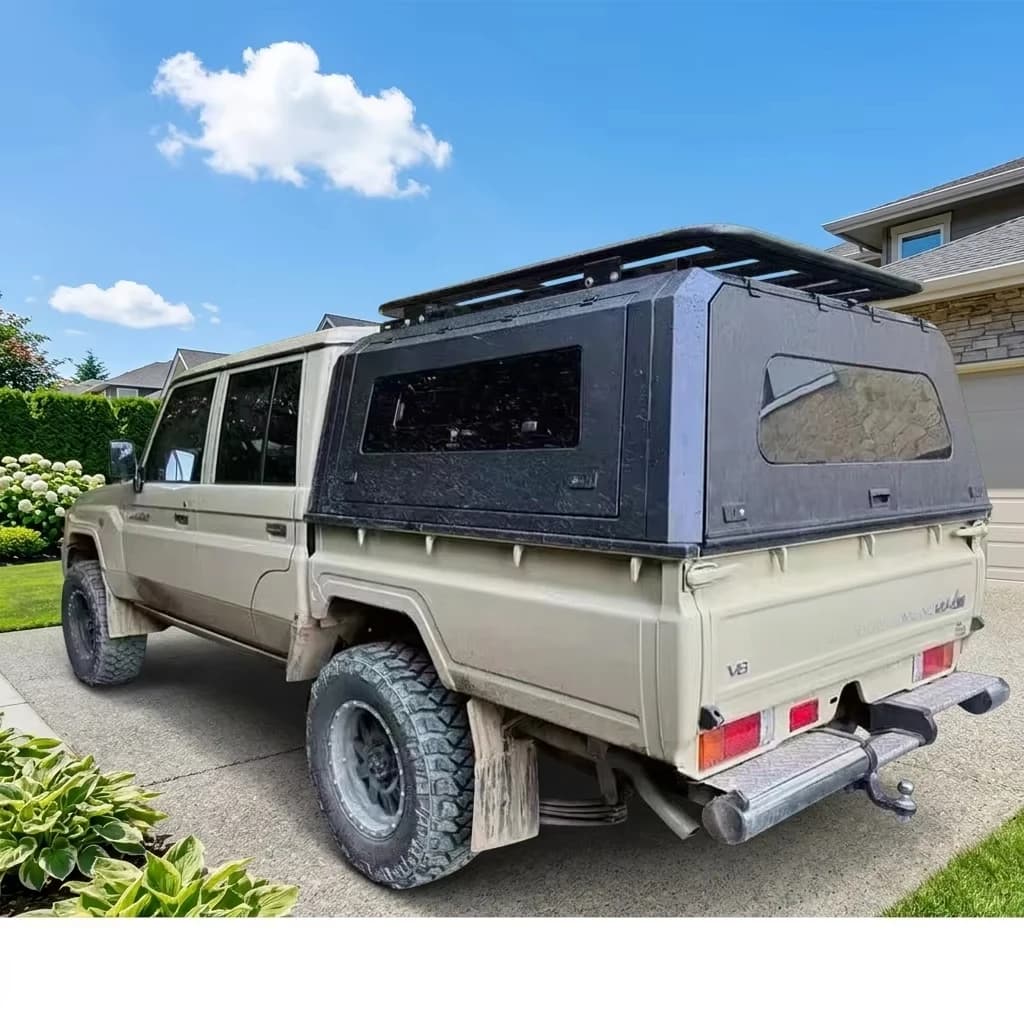 Pickup Steel Aluminium Alloy Dual Cab 4x4 Offroad Camper Hardtop Canopy for TOYOTA Landcruiser 79 Series Accessories