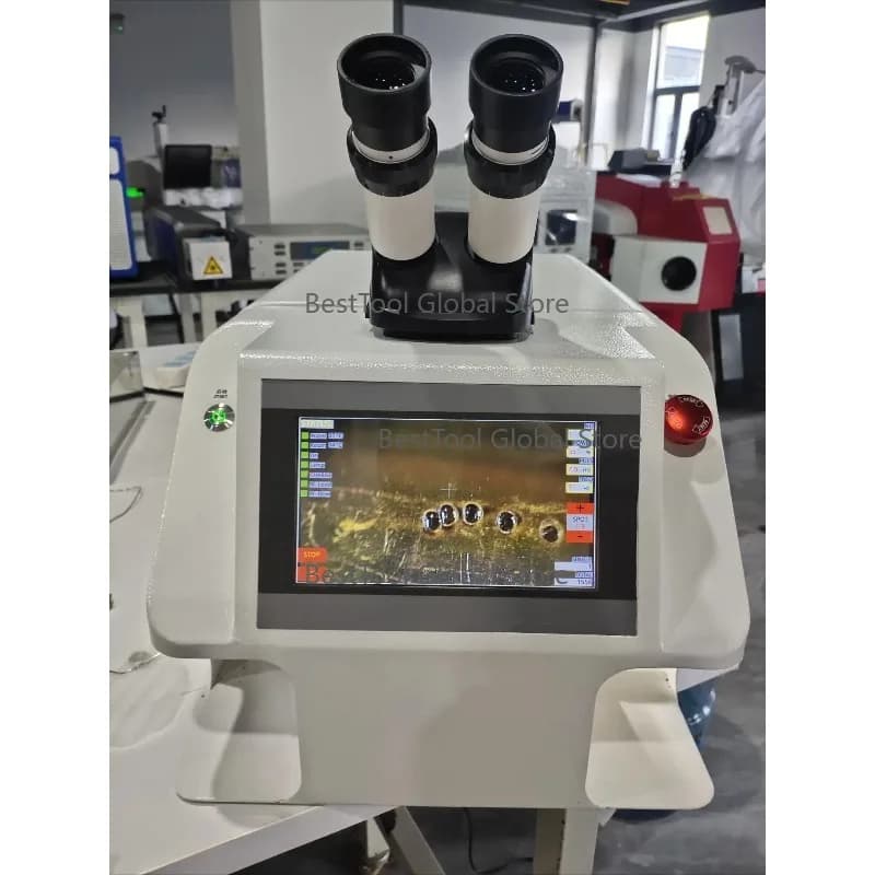 Mini Des-ktop Je-welry La-ser Welding Machine YAG La-ser Welder Jewel Soldering Machine CCD Screen Mic-roscope 60J 100J Hot Sale