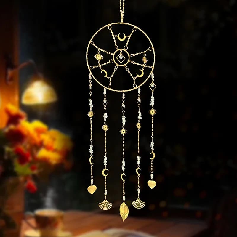 Crystal Suncatcher Window Hanging Ornaments Wind Chimes Wall Pendants For Living Room Bedroom Wedding Festival Gifts Home Decor