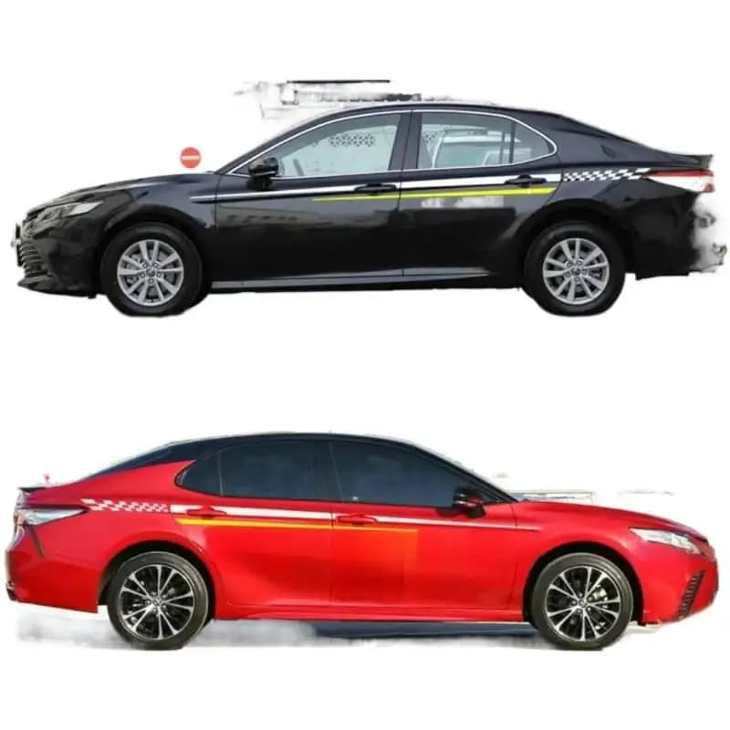 Car Graphics Sticker Decal Kit Waist Line Stripe Vinyl Wrap