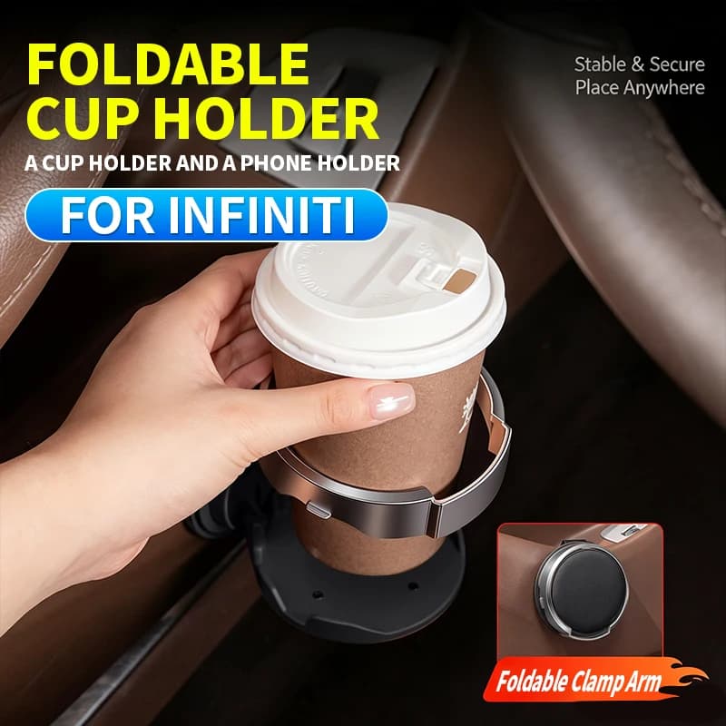 Multi-functional car door cup holder for Infiniti Q50 QX50 QX60 Q60 QX80 QX30 QX70 FX QX55 Q70 G37 in-car side door drink tray