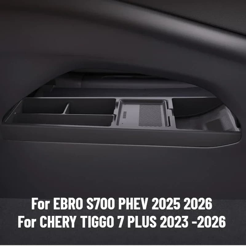 For EBRO S700 PHEV TGGO 7 PLUS 2026 2025 2024 Edition Center Console Storage Box Car Central Lower Layer Tray Divider Organizer