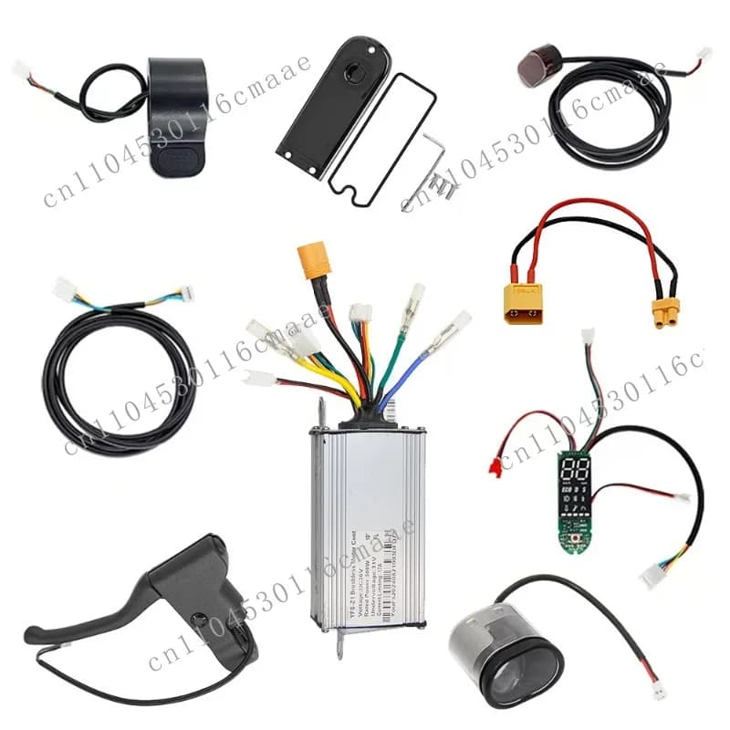Suitable for 10-inch 500W Scooters, 36V Universal Control Set, Accelerator Instrument, Throttle Large Taillight