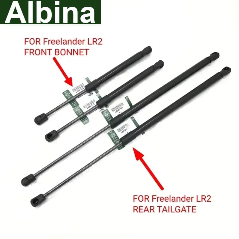 LR001773 LR002104 LR030618 6H5216C826BD 2Pcs Bonnet Tailgate Gas Strut Spring Lift Fit Land Rover Freelander LR2