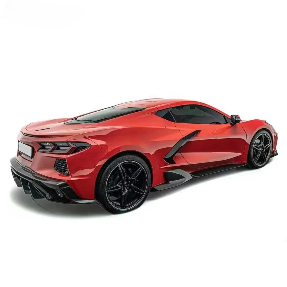 For  Corvette C8 2020-24 ADR Style Carbon Fiber Body Kits Side Skirts
