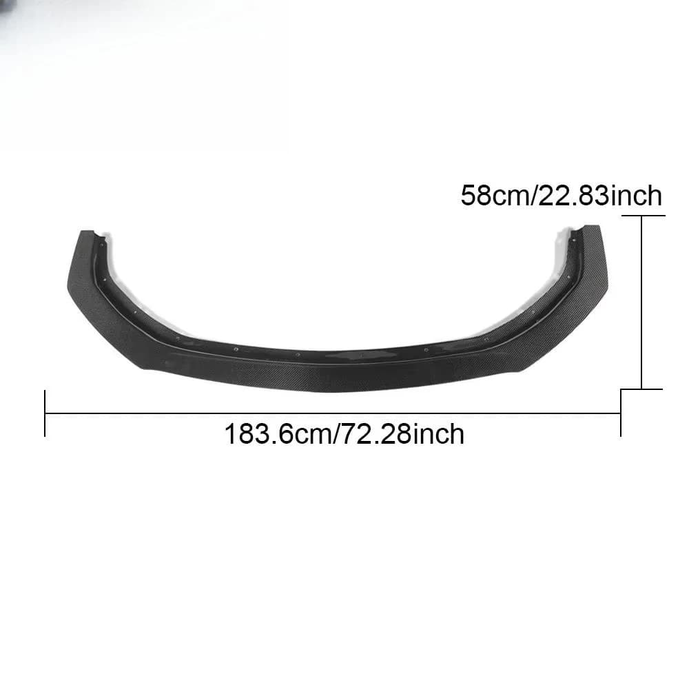 Dry Carbon Fiber Front Lip Splitter Bumper for 2024+ Ford Mustang GTD Lightweight Body Kit
