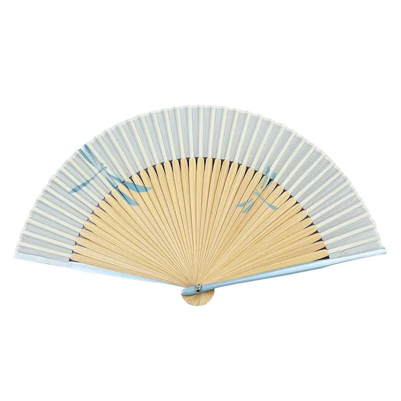 Bamboo Bone Folding Fan Portable Summer Cooling Daily Fan for Hanfu Cheongsam Dance Performance Lightweight Gift Photo Prop