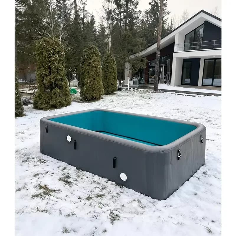 Commercial Grade Drop Stitch Inflatable Pool Frameless Rigid Swimming Pool No Metal Support UV Resistant Deep Water for