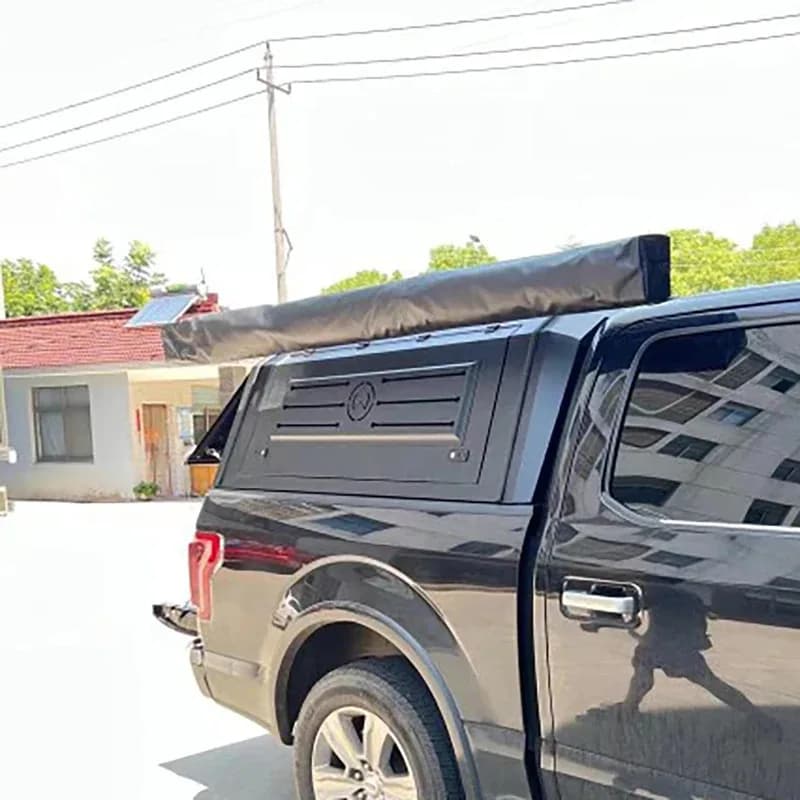 /2022 F150 Pickup Truck Canopy Roof High Quality Aluminum Alloy Waterproof Foldle Off-Road Hardtop Cargo Bed Cover