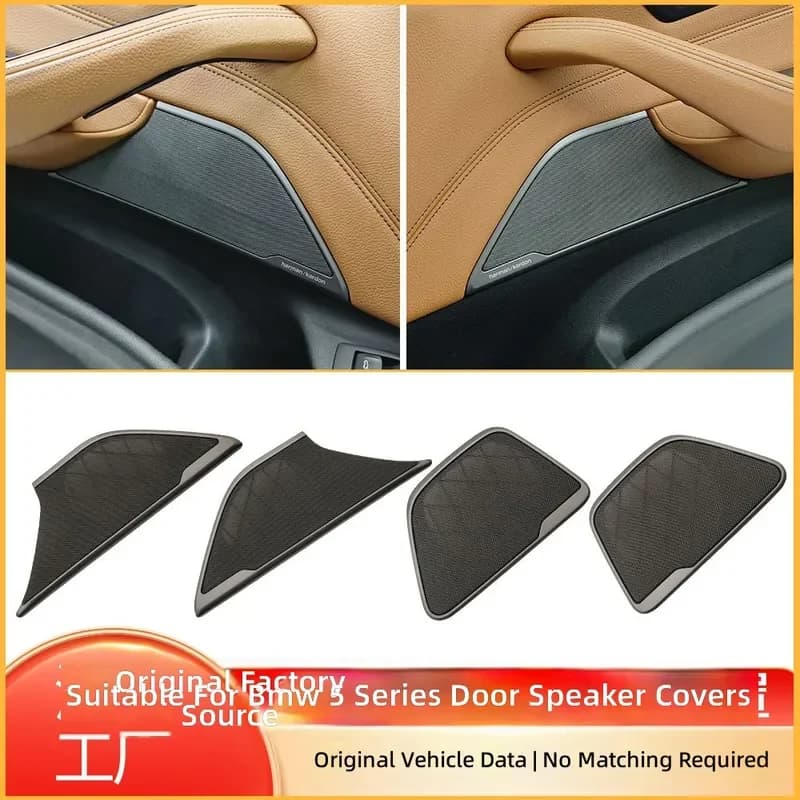 For BMW 5 Series G30 G32 2018-2023 Front Rear Door Speaker Cover Harman Kardon Audio Trim Panel Accessories