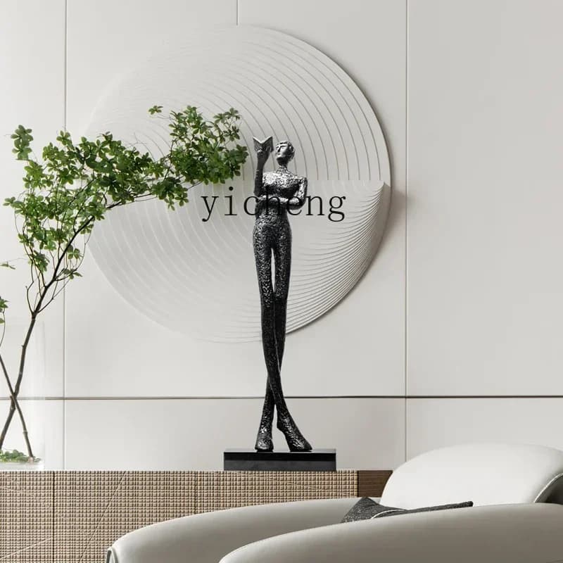 W8-entrance decoration FRP abstract figure sculpture artwork ornament