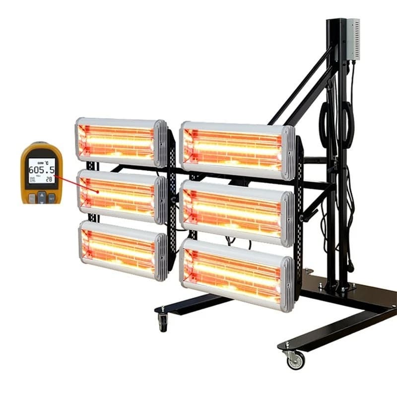 Car paint lamp mobile shortwave adjustable temperature 7800 watts