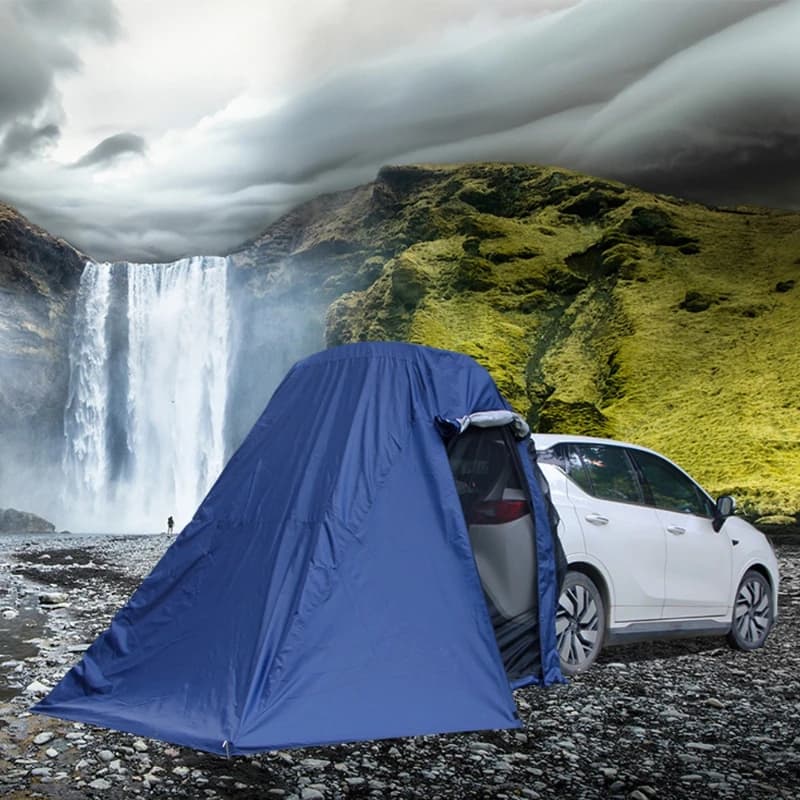 Outdoor camping camping rear tent speed drive top waterproof car folding portable double-layer tent 3-4 people