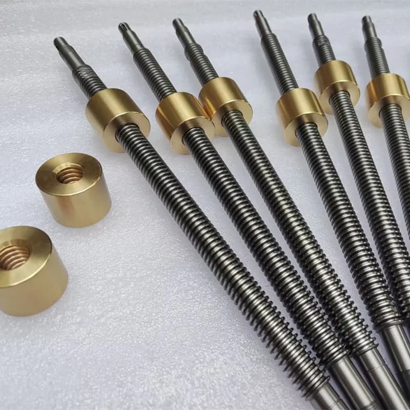 Trapezoidal Threaded Screw Fasteners 30 ° Screw 45 Steel T-Screw
