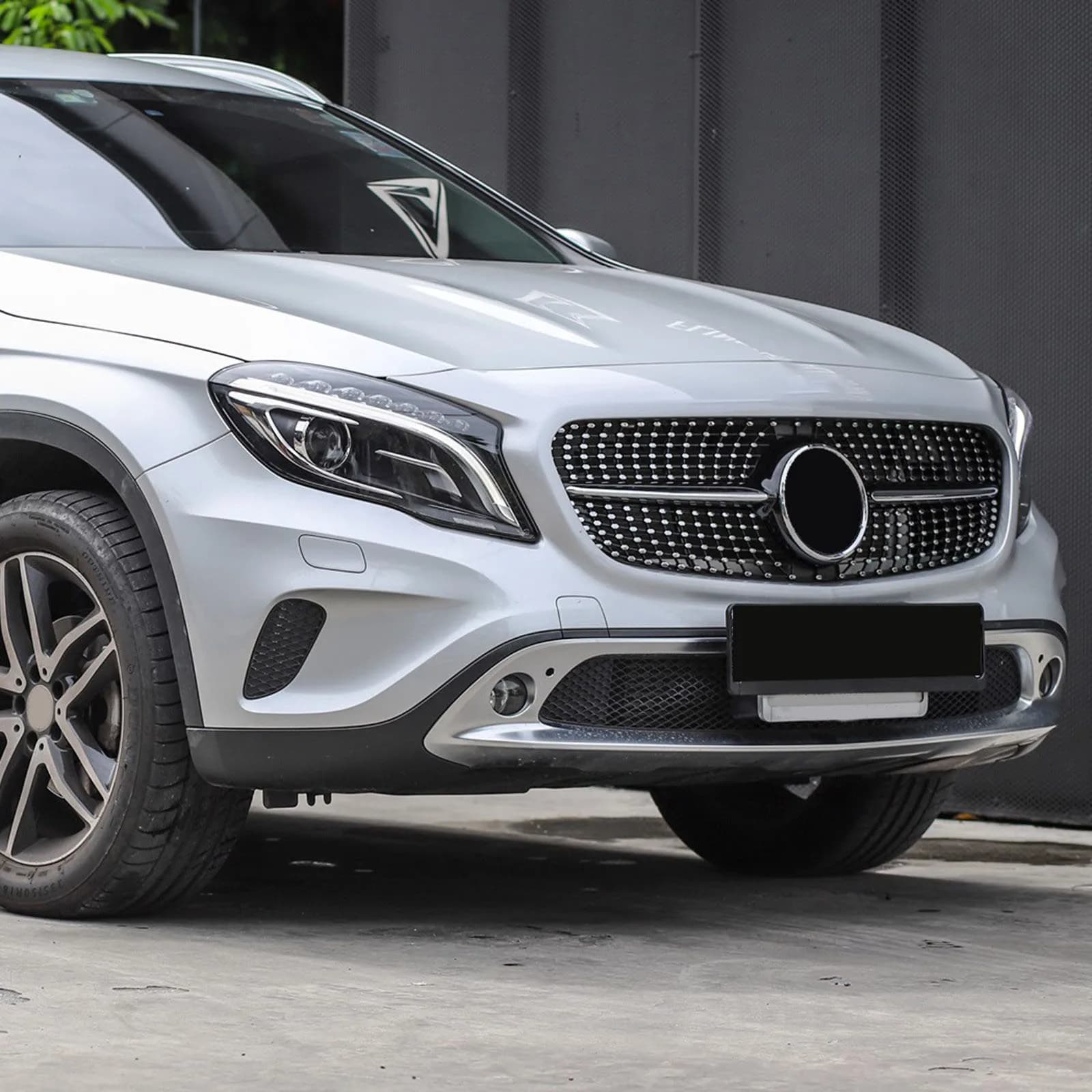 For Mercedes Benz GLA Class X156 2014-2016 Front Bumper Grille Hood Grill Inlet Mesh Grid Replacement Tuning