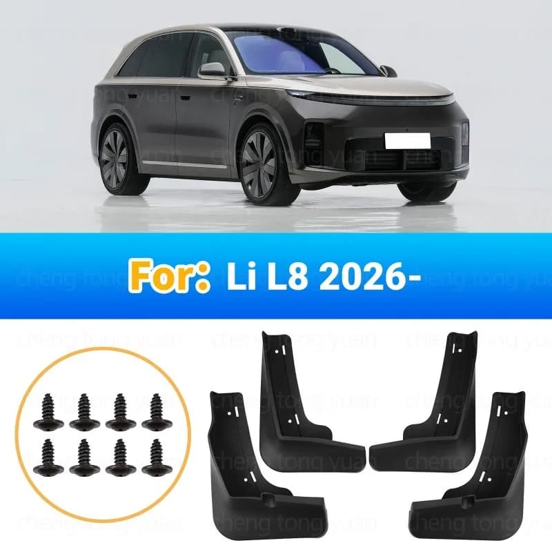 Mudflaps Fender for Lixiang Leading Ideal L8 2026 ,Mud Flaps, Splash Guards, Front and Rear Wheels Fender,Car Accessories，4pcs