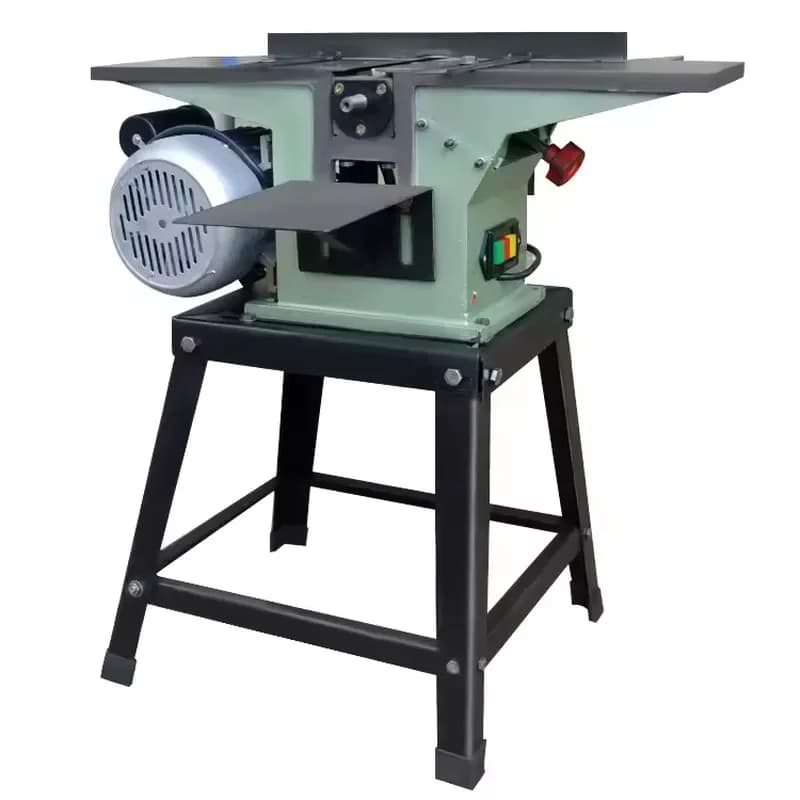 Portable Mini Electric Wood Planer With Stand for Woodworkers 220V 120mm Industrial Flat Wood Jointer and Planer