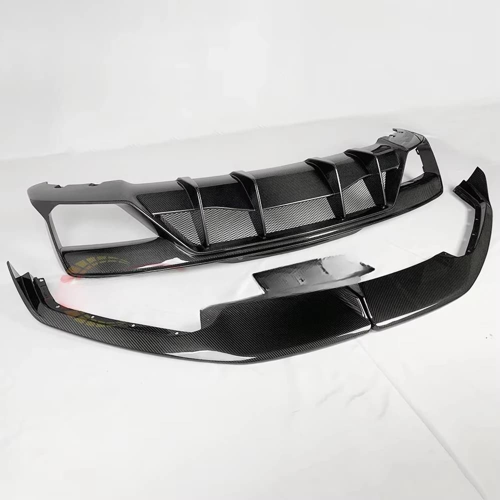 AD Style Carbon Fiber High Polished Bodykit for Corvette C8 Stingray Front Lip Rear Diffuser Bumper-Fitment Tested