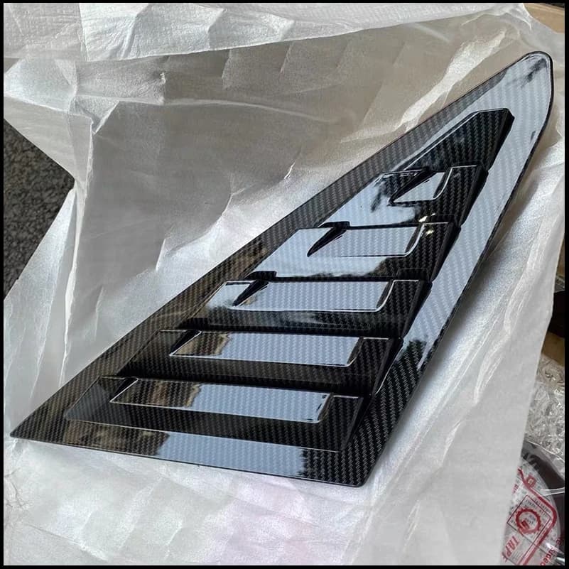 For Ford Focus Sedan 2011-2017 Rear Triangular Window Blind Shades Louvers Cover Trim Decorative Frame Car Styling Accessories