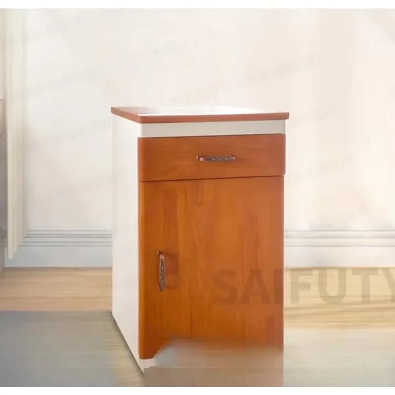 Solid Wood Furniture Nursing Home Simple Ward Low Cabinet Nursing Bed Wood Grain Bedside TableX15