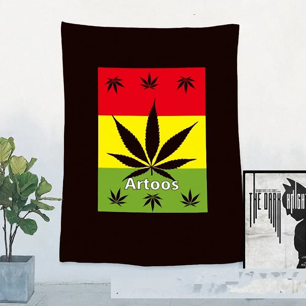 Bob Marley Retro Poster Jamaican Reggae Rock Music Flag Banner Tapestry Mural Bar Cafe Bedroom Background Decor Cloth